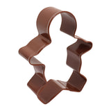 Gingerbread Boy Poly-Resin Coated Cookie Cutter Brown