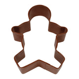 Gingerbread Boy Poly-Resin Coated Cookie Cutter Brown