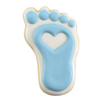 Baby's Foot Poly-Resin Coated Cookie Cutter Blue