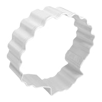 Sea Shell Poly-Resin Coated Cookie Cutter White