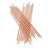 Extra Tall Candles Metallic Rose Gold with Holders