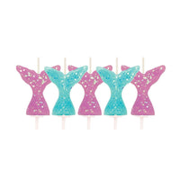 Glitter Mermaid Tail Pick Candles