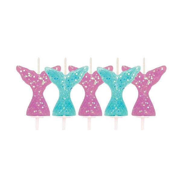 Glitter Mermaid Tail Pick Candles
