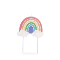 Large Pastel Rainbow Pick Candle