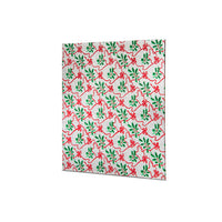 Individually Wrapped Holly Print Square Boards Assortment 10in