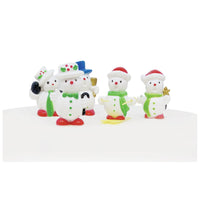 Snowmen Plastic Cake Topper Picks