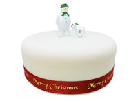 The Snowman™ and The Snowdog Resin Cake Topper Set Luxury Boxed