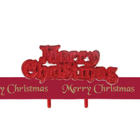 Merry Christmas Ribbon & Motto Kit Red