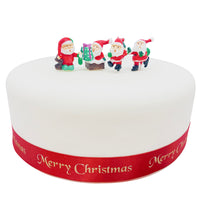 Cutie Santa Plastic Cake Topper Picks