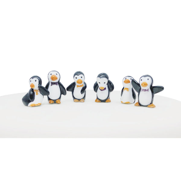 Penguin Plastic Cake Topper Picks