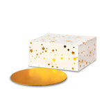 Gold Star Cake Box 10" & Board Kit Foil