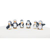 Penguin Plastic Cake Topper Picks Bulk