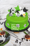 Football Pitch Happy Birthday Sugar Plaque