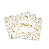 Golden Anniversary Lunch Napkins 3 ply Foil Stamped