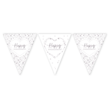 Happy Engagement Paper Flag Bunting Foil Stamped