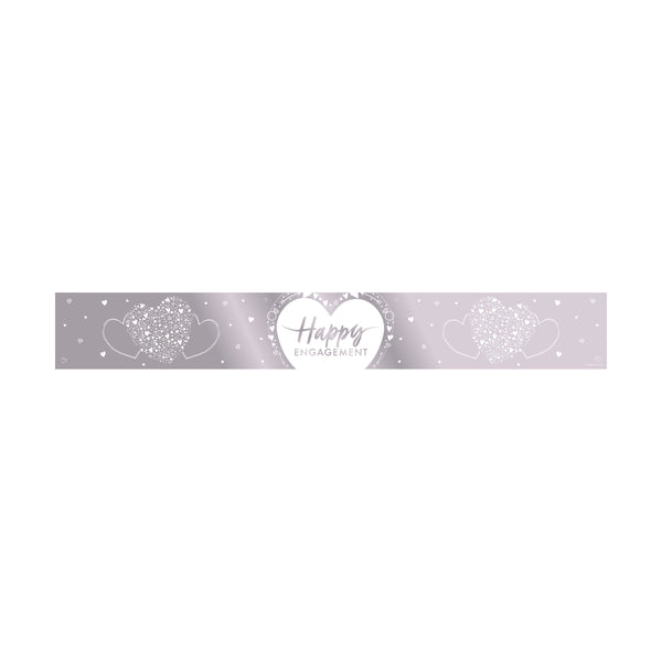 Happy Engagement Foil Banner