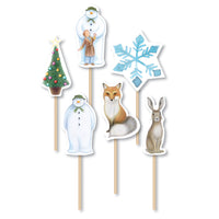 The Snowman™ Festive Woodland Cupcake Toppers