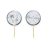 Blue On Your Christening Cupcake Toppers