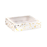 Gold Star Cupcake Box for 12 Cupcakes Foil