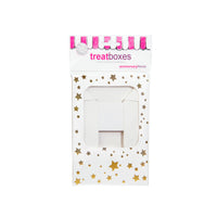 Gold Star Small Square Treat Boxes with Window Foil