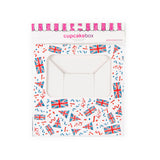 Union Jack Cupcake Box for 6 Cupcakes