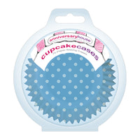 Pastel Blue Gingham & Polka Mix Cupcake Cases