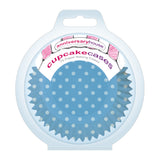 Pastel Blue Gingham & Polka Mix Cupcake Cases