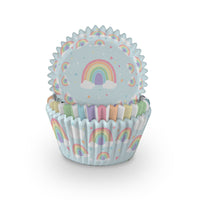 Pastel Rainbow Cupcake Cases