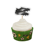 Football Cupcake Toppers Foil