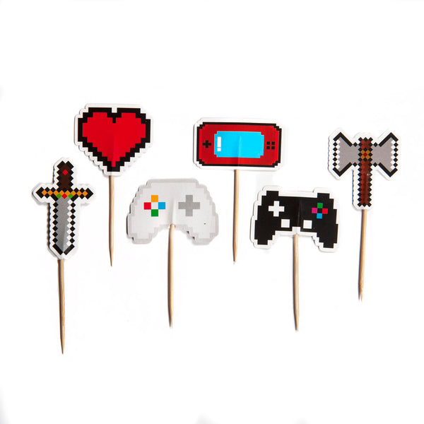 Gaming Party Cupcake Toppers