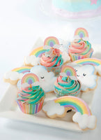 Pastel Rainbow Cupcake Toppers