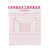 Pink Gingham Cupcake Box for 6 Cupcakes