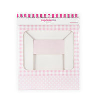 Pink Gingham Cupcake Box for 12 Cupcakes