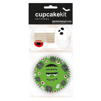 Halloween Frankenstein Cupcake Kit Poly-Bagged