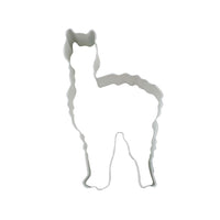 Llama Poly-Resin Coated Cookie Cutter White