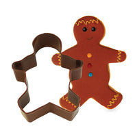 Gingerbread Boy Poly-Resin Coated Cookie Cutter Brown