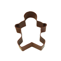 Gingerbread Boy Poly-Resin Coated Cookie Cutter Brown