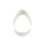 Egg Poly-Resin Coated Cookie Cutter White