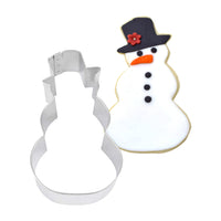 Snowman with Top Hat Tin-Plated Cookie Cutter