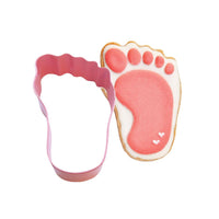 Baby's Foot Poly-Resin Coated Cookie Cutter Pink