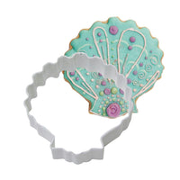 Sea Shell Poly-Resin Coated Cookie Cutter White