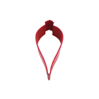 Teardrop Bauble Poly-Resin Coated Cookie Cutter Red