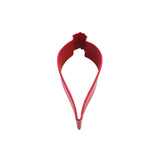 Teardrop Bauble Poly-Resin Coated Cookie Cutter Red