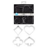 Card Night Tin-Plated Cookie Cutter Set