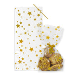 Gold Star Cello Treat Bags with Twist Ties