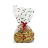 Christmas Wreath Cello Treat Bags with Twist Ties