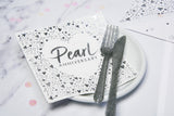 Pearl Anniversary Lunch Napkins 3 ply Foil Stamped