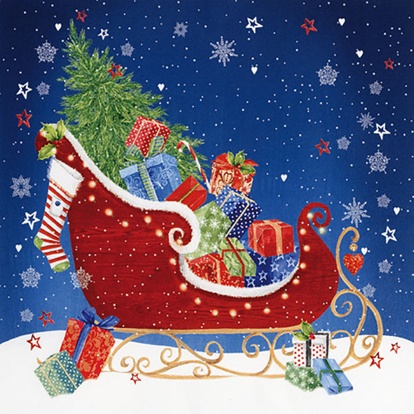 Tiflair Santa Sleigh Lunch Napkins 3 ply