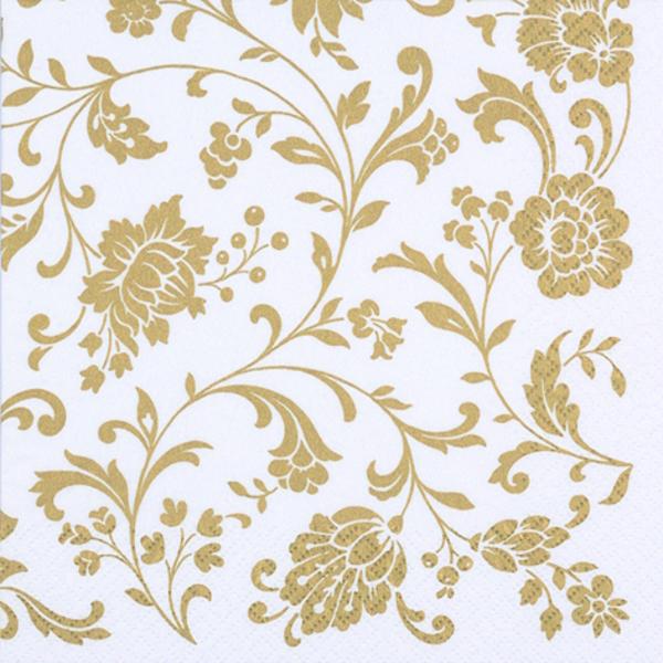 Tiflair Arabesque Gold Lunch Napkins 3 ply