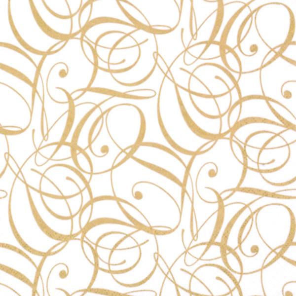 Tiflair Celebration Gold Lunch Napkins 3 ply